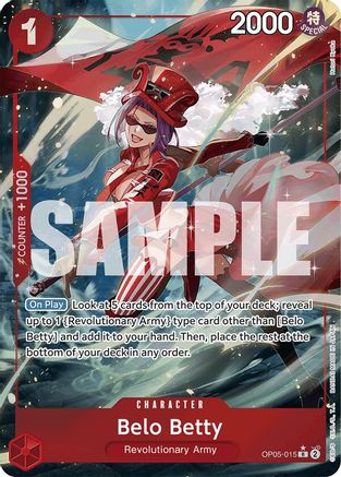 Belo Betty (Full Art) (OP05-015) [Premium Booster -The Best-] Foil One Piece Single Bandai