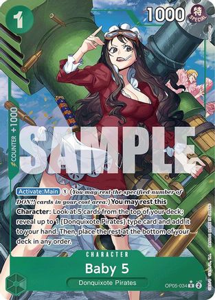 Baby 5 (OP05-034) (Alternate Art) (OP05-034) [Premium Booster -The Best-] Foil One Piece Single Bandai