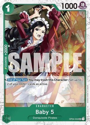 Baby 5 (OP04-032) (Jolly Roger Foil) (OP04-032) [Premium Booster -The Best-] Foil One Piece Single Bandai