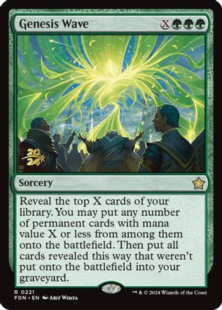 Genesis Wave (PRE-221) [Prerelease Cards] Foil MTG Single Wizards of the Coast