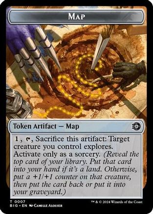 Map // Plot Double-Sided Token (-7 // 20) [Outlaws of Thunder Junction: The Big Score] MTG Single Wizards of the Coast
