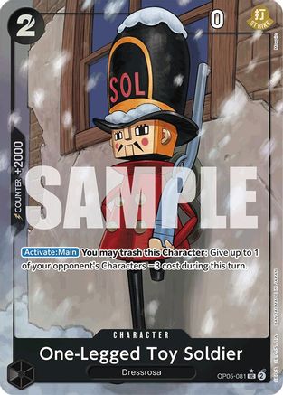 One-Legged Toy Soldier (Full Art) (OP05-081) [Premium Booster -The Best-] Foil One Piece Single Bandai