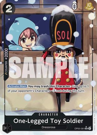 One-Legged Toy Soldier (Alternate Art) (OP05-081) [Premium Booster -The Best-] Foil One Piece Single Bandai