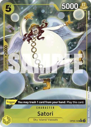 Satori (Full Art) (OP05-105) [Premium Booster -The Best-] Foil One Piece Single Bandai