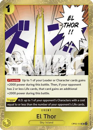 El Thor (Jolly Roger Foil) (OP05-114) [Premium Booster -The Best-] Foil One Piece Single Bandai