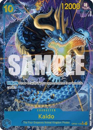 Kaido (OP05-118) (Alternate Art) (OP05-118) [Premium Booster -The Best-] Foil One Piece Single Bandai