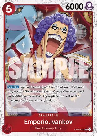 Emporio.Ivankov (Jolly Roger Foil) (OP06-003) [Premium Booster -The Best-] Foil One Piece Single Bandai