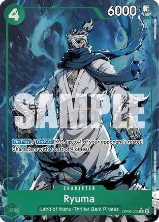 Ryuma (Alternate Art) (OP06-036) [Premium Booster -The Best-] Foil One Piece Single Bandai