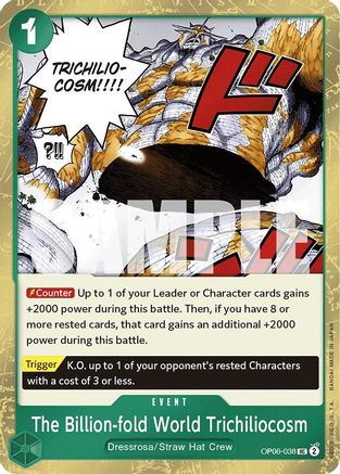 The Billion-fold World Trichiliocosm (Jolly Roger Foil) (OP06-038) [Premium Booster -The Best-] Foil One Piece Single Bandai