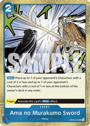 Ama no Murakumo Sword (Jolly Roger Foil) (OP06-056) [Premium Booster -The Best-] Foil One Piece Single Bandai