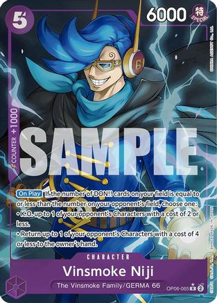 Vinsmoke Niji (OP06-065) (Alternate Art) (OP06-065) [Premium Booster -The Best-] Foil One Piece Single Bandai