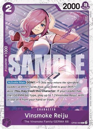 Vinsmoke Reiju (OP06-068) (Jolly Roger Foil) (OP06-068) [Premium Booster -The Best-] Foil One Piece Single Bandai