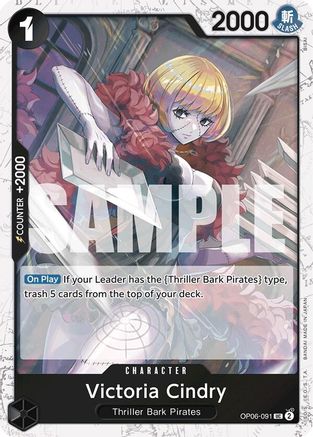 Victoria Cindry (Jolly Roger Foil) (OP06-091) [Premium Booster -The Best-] Foil One Piece Single Bandai