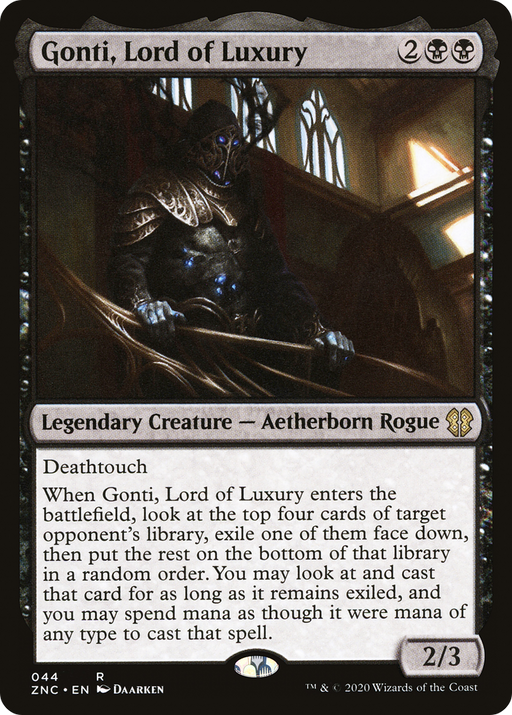Gonti, Lord of Luxury (ZNC-044) [Zendikar Rising Commander] MTG Single Wizards of the Coast