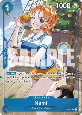 Nami (P-053) (Full Art) (P-053) [Premium Booster -The Best-] Foil One Piece Single Bandai