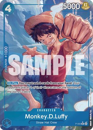Monkey.D.Luffy (P-055) (Full Art) [Premium Booster -The Best-] Foil One Piece Single Bandai