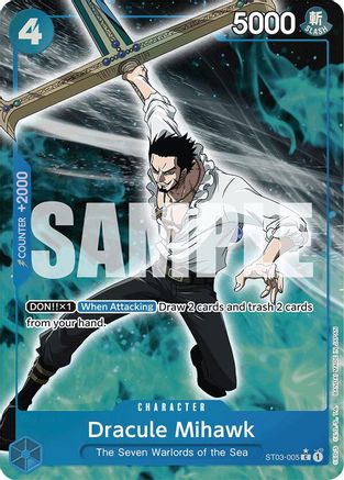 Dracule Mihawk (ST03-005) (Full Art) (ST03-005) [Premium Booster -The Best-] Foil One Piece Single Bandai