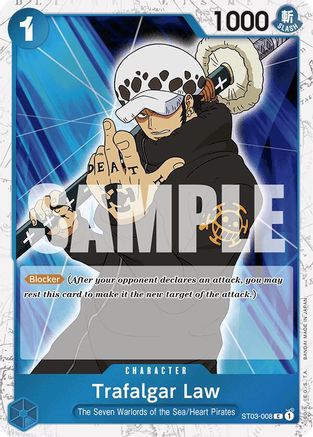 Trafalgar Law (ST03-008) (Jolly Roger Foil) (ST03-008) [Premium Booster -The Best-] Foil One Piece Single Bandai