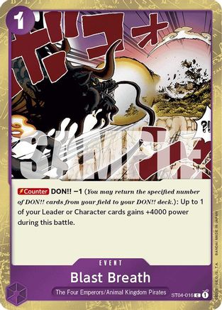 Blast Breath (Jolly Roger Foil) (ST04-016) [Premium Booster -The Best-] Foil One Piece Single Bandai