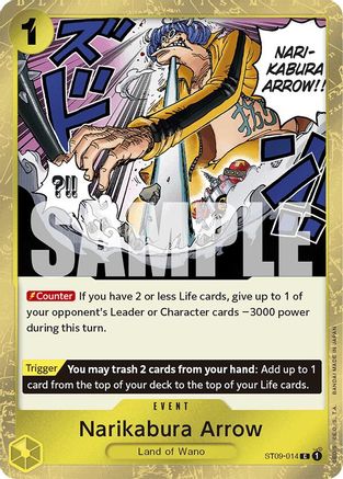 Narikabura Arrow (Jolly Roger Foil) (ST09-014) [Premium Booster -The Best-] Foil One Piece Single Bandai