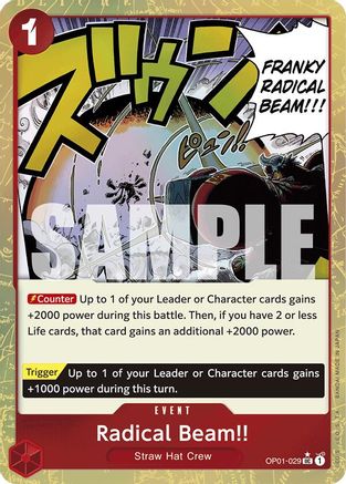 Radical Beam!! (Textured Foil) (OP01-029) [Premium Booster -The Best-] Foil One Piece Single Bandai