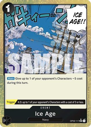 Ice Age (Textured Foil) (OP02-117) [Premium Booster -The Best-] Foil One Piece Single Bandai