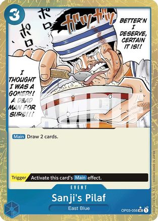 Sanji's Pilaf (Textured Foil) (OP03-056) [Premium Booster -The Best-] Foil One Piece Single Bandai