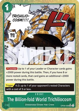 The Billion-fold World Trichiliocosm (Textured Foil) (OP06-038) [Premium Booster -The Best-] Foil One Piece Single Bandai