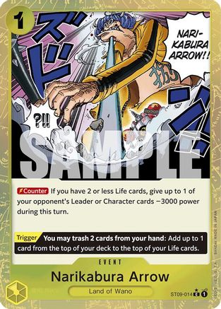Narikabura Arrow (Textured Foil) (ST09-014) [Premium Booster -The Best-] Foil One Piece Single Bandai