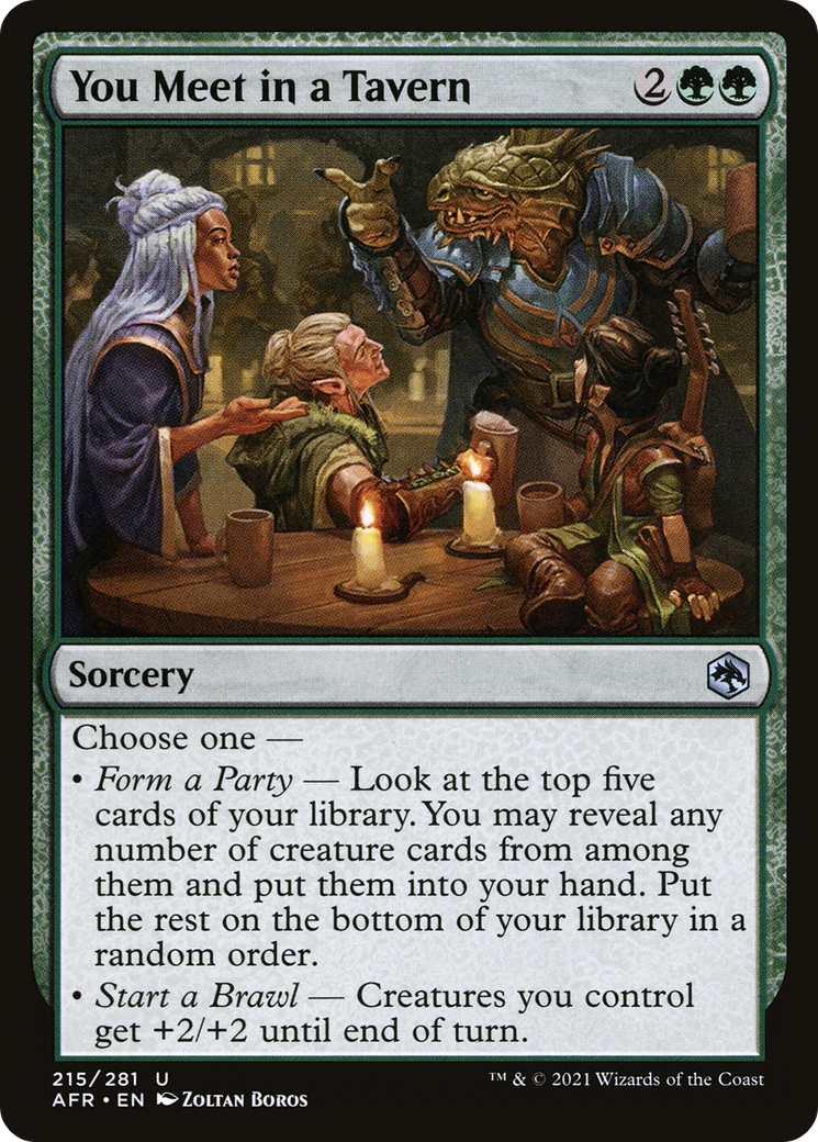 You Meet in a Tavern (AFR-215) [Adventures in the Forgotten Realms] MTG Single Wizards of the Coast