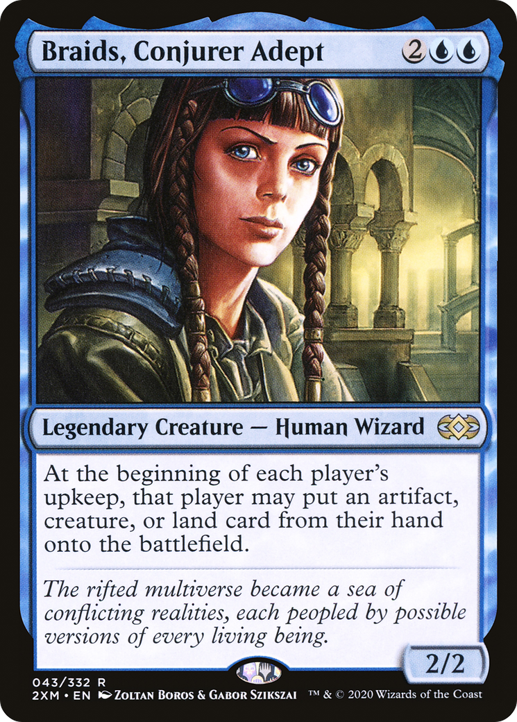 Braids, Conjurer Adept (2XM-043) [Double Masters] Foil MTG Single Wizards of the Coast