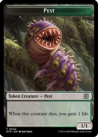 Pest // Plot Double-Sided Token (-4 // 20) [Outlaws of Thunder Junction: Breaking News] MTG Single Wizards of the Coast