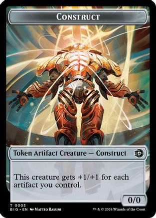 Construct Token // Plot Token Double-Sided Token (BIG-3 // 20) [Outlaws of Thunder Junction: The Big Score] MTG Single Wizards of the Coast