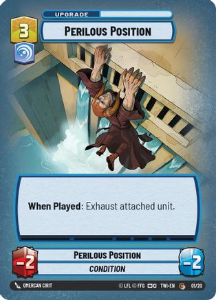 Perilous Position (01/20) [Twilight of the Republic Weekly Play Promos] Foil Star Wars: Unlimited Single Disney