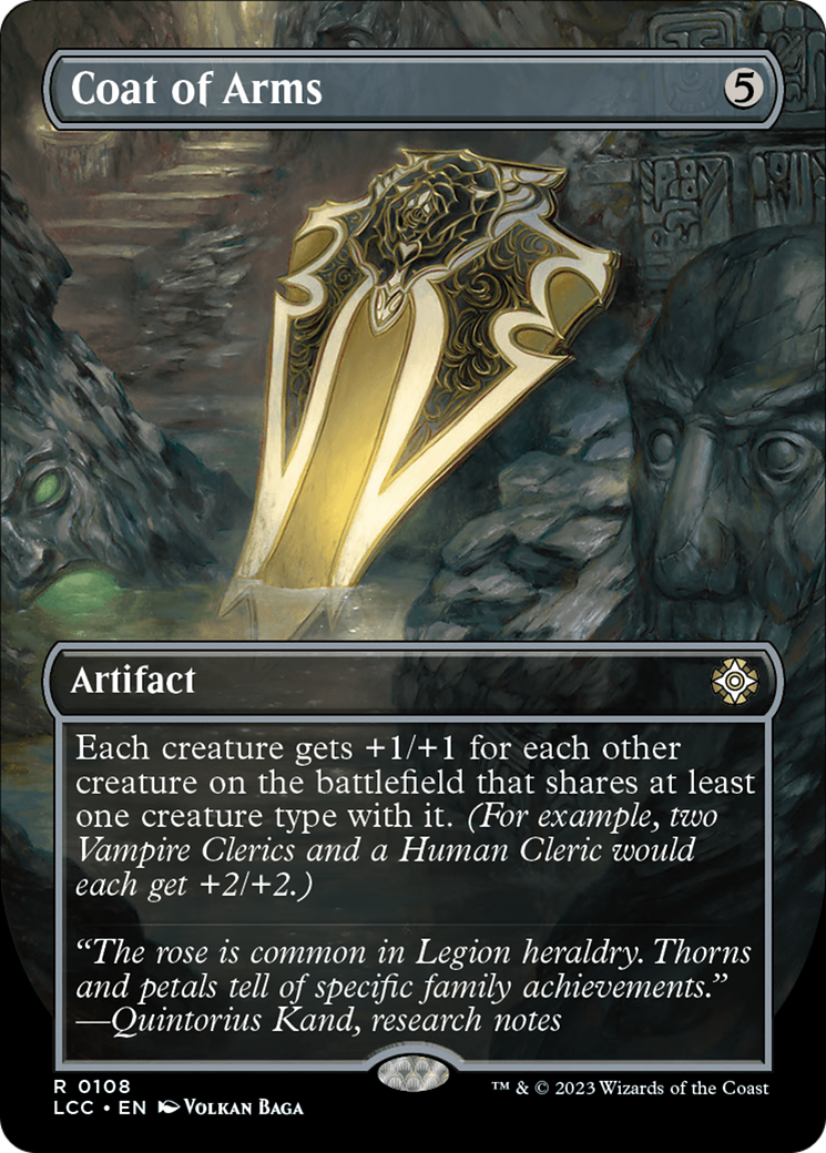 Coat of Arms (LCC-108) [The Lost Caverns of Ixalan Commander] (Borderless) Foil MTG Single Wizards of the Coast