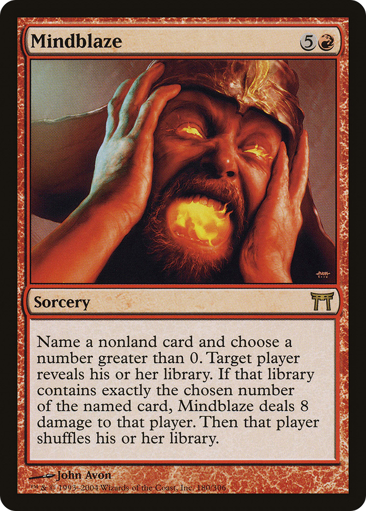 Mindblaze (CHK-180) [Champions of Kamigawa] Foil MTG Single Wizards of the Coast