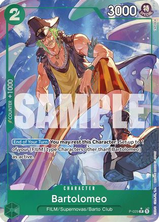 Bartolomeo (P-029) (Full Art) (P-029) [Premium Booster -The Best-] Foil One Piece Single Bandai