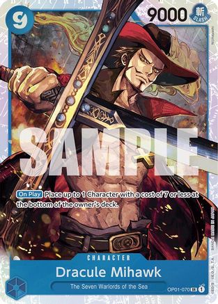 Dracule Mihawk (OP01-070) (Reprint) (OP01-070) [Premium Booster -The Best-] Foil One Piece Single Bandai