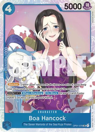 Boa Hancock (OP01-078) (Reprint) (OP01-078) [Premium Booster -The Best-] Foil One Piece Single Bandai