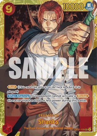 Shanks (OP01-120) (Reprint) (OP01-120) [Premium Booster -The Best-] Foil One Piece Single Bandai