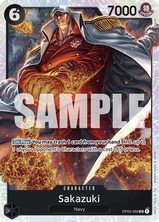 Sakazuki (Reprint) (OP02-099) [Premium Booster -The Best-] Foil One Piece Single Bandai