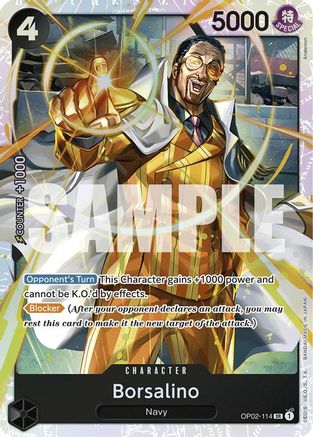 Borsalino (Reprint) (OP02-114) [Premium Booster -The Best-] Foil One Piece Single Bandai