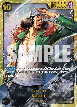 Kuzan (OP02-121) (Reprint) (OP02-121) [Premium Booster -The Best-] Foil One Piece Single Bandai
