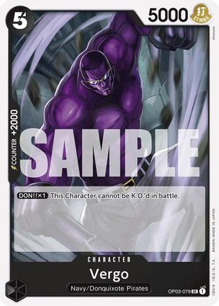 Vergo (Reprint) (OP03-079) [Premium Booster -The Best-] One Piece Single Bandai