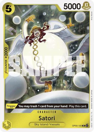 Satori (Reprint) (OP05-105) [Premium Booster -The Best-] Foil One Piece Single Bandai