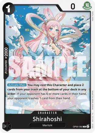 Shirahoshi (OP05-082) (Reprint) (OP05-082) [Premium Booster -The Best-] Foil One Piece Single Bandai