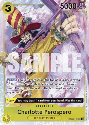 Charlotte Perospero (Reprint) (OP03-113) [Premium Booster -The Best-] Foil One Piece Single Bandai