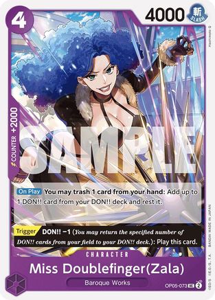 Miss Doublefinger(Zala) (Reprint) (OP05-073) [Premium Booster -The Best-] One Piece Single Bandai