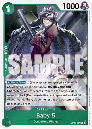 Baby 5 (OP05-034) (Reprint) (OP05-034) [Premium Booster -The Best-] Foil One Piece Single Bandai