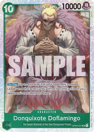 Donquixote Doflamingo (Reprint) (OP04-031) [Premium Booster -The Best-] Foil One Piece Single Bandai